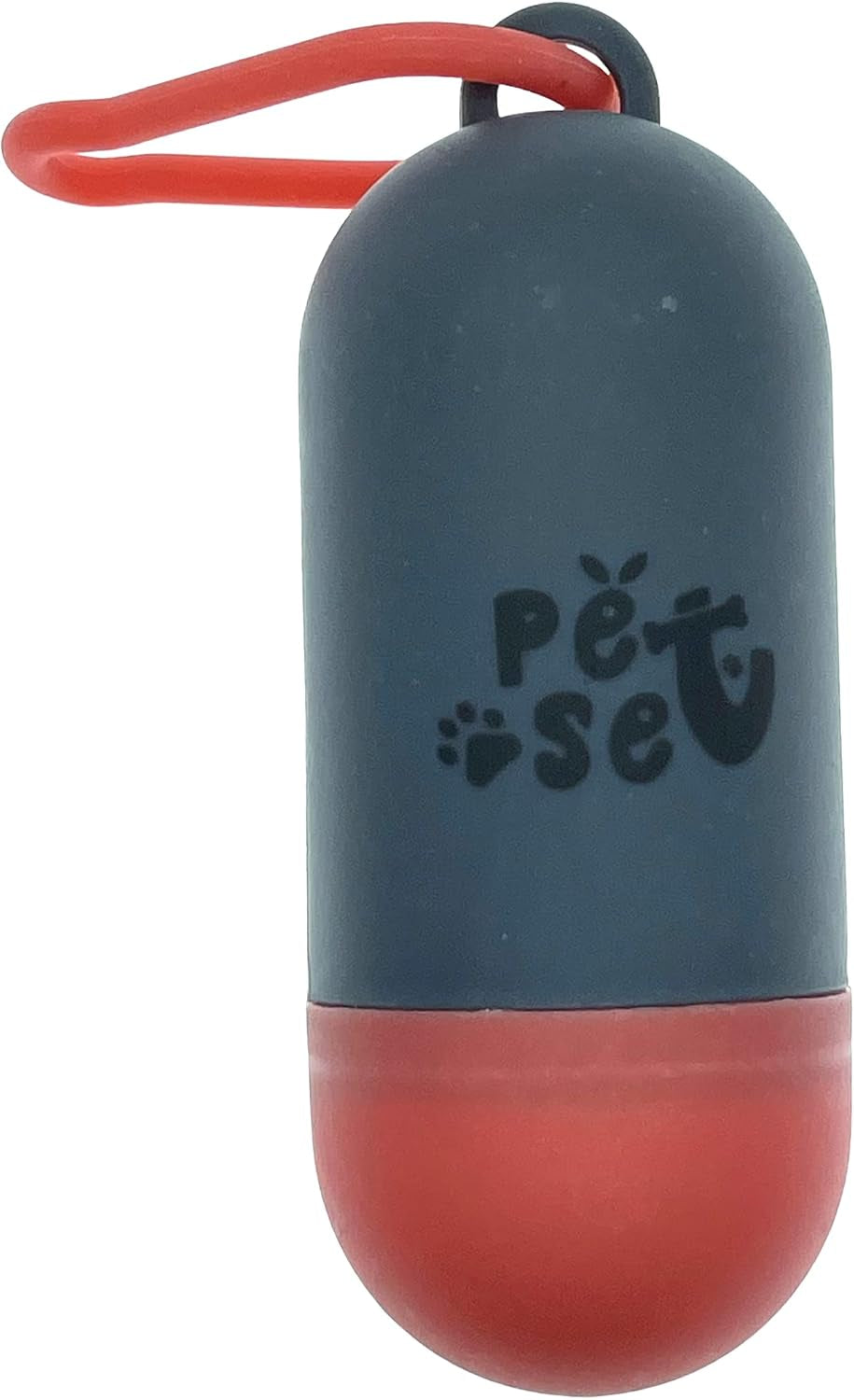 by Stacy Talan Plastic Dispenser for Dog Waste Poop Bags with Leash Clip (Black) (Grey)