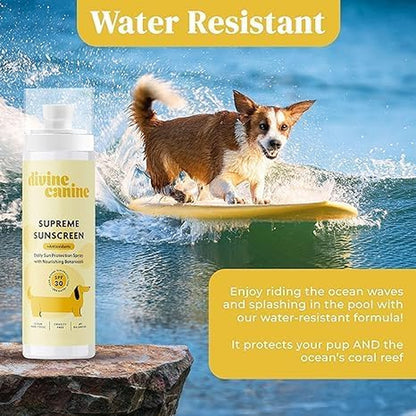 Dog Sunscreen Spray - SPF 30 UV Water Resistant - 2 Fl Oz