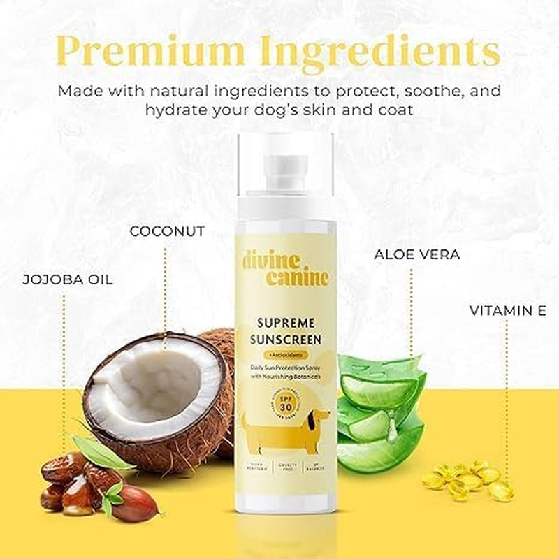 Dog Sunscreen Spray - SPF 30 UV Water Resistant - 2 Fl Oz